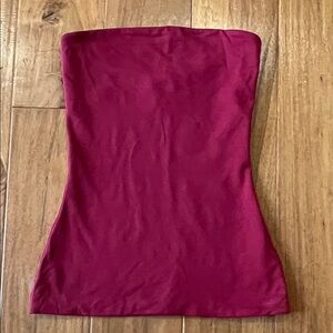 Aritzia Red Contour Tube Top